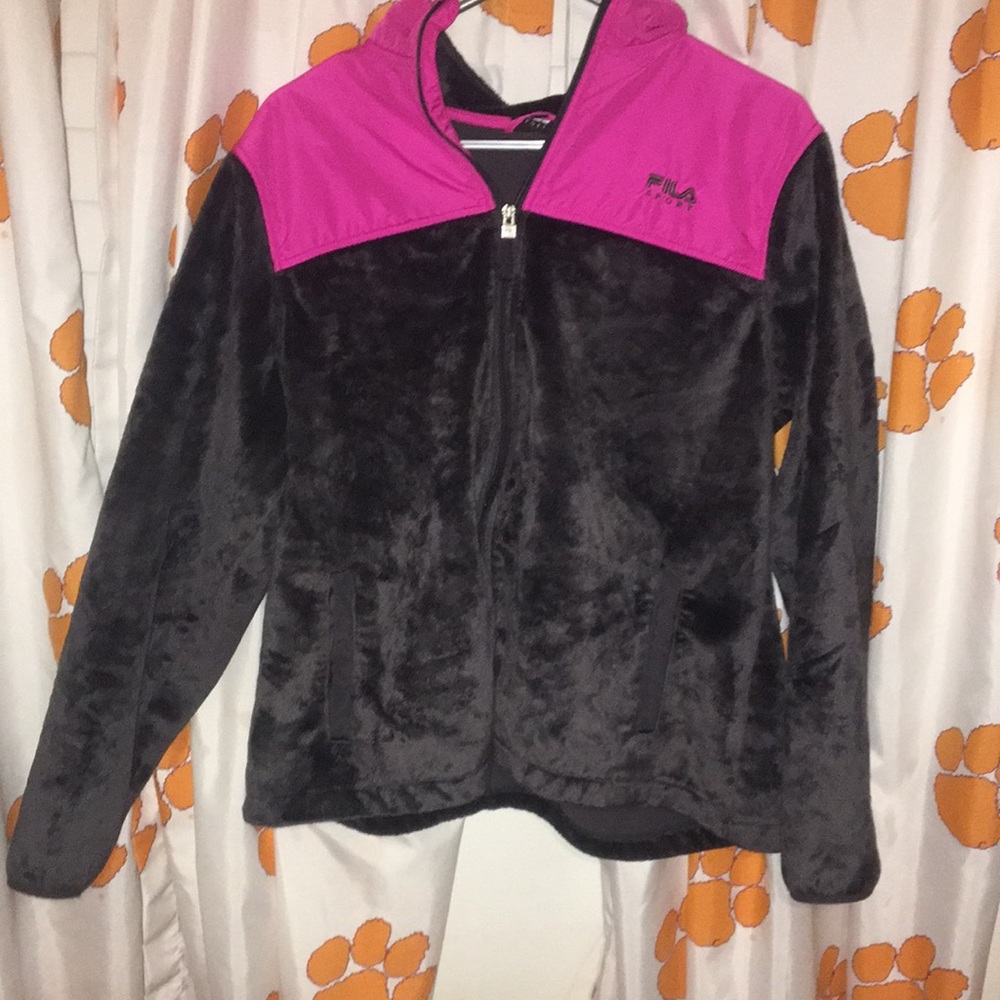 Women’s fila sport jacket fuzzy